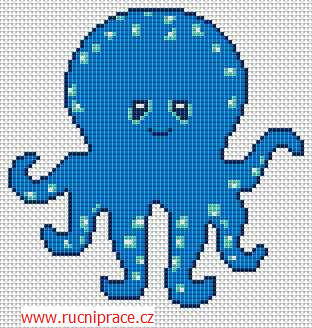 Octopus - free cross stitch pattern