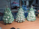 háčkované vánoční stromečky